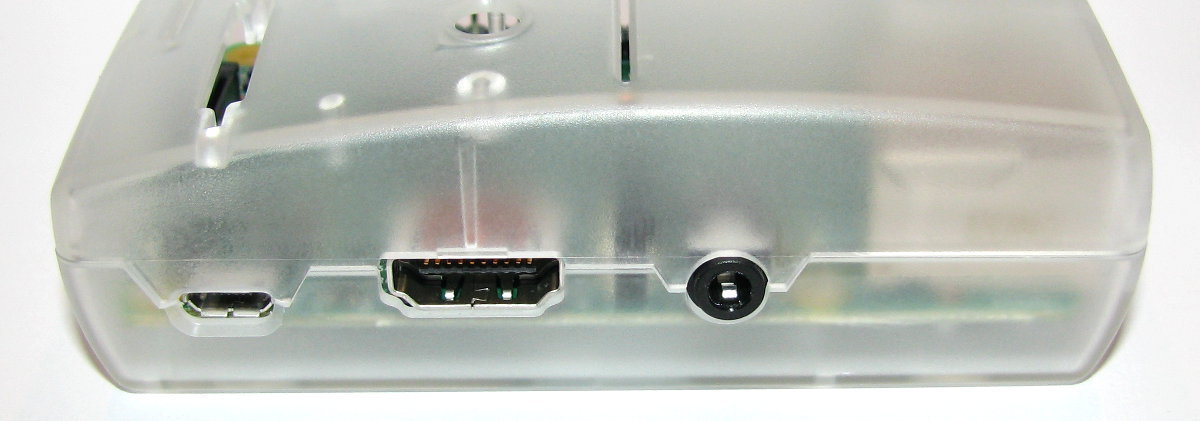 Micro USB, HDMI and stereo / composite ports