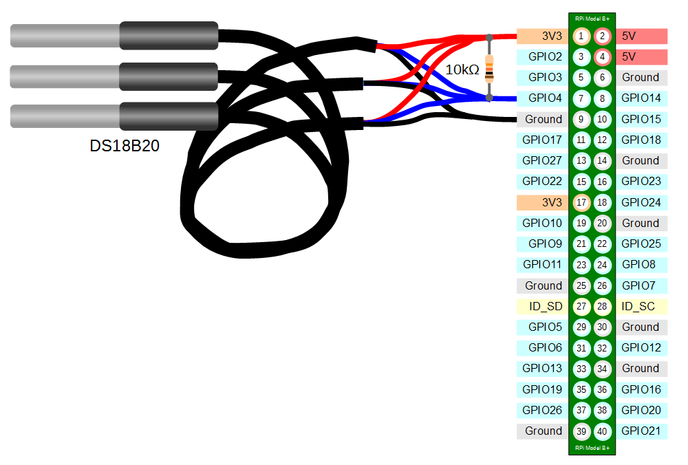 Single DS18B20 Connection