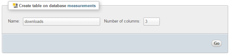 Create the MySQL Table