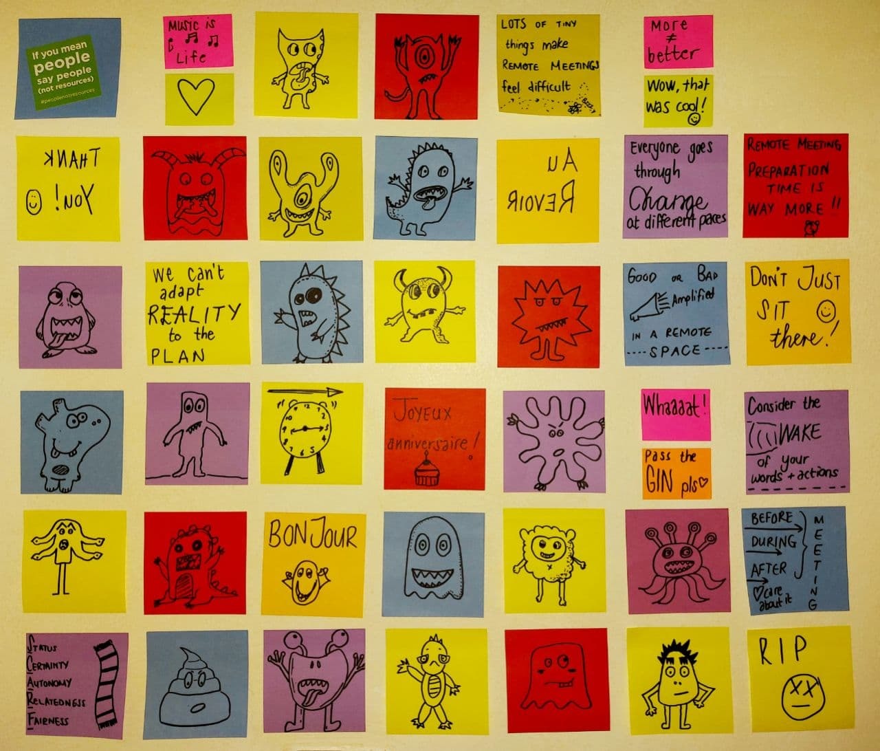 aL Grid of scribbles - super stickies