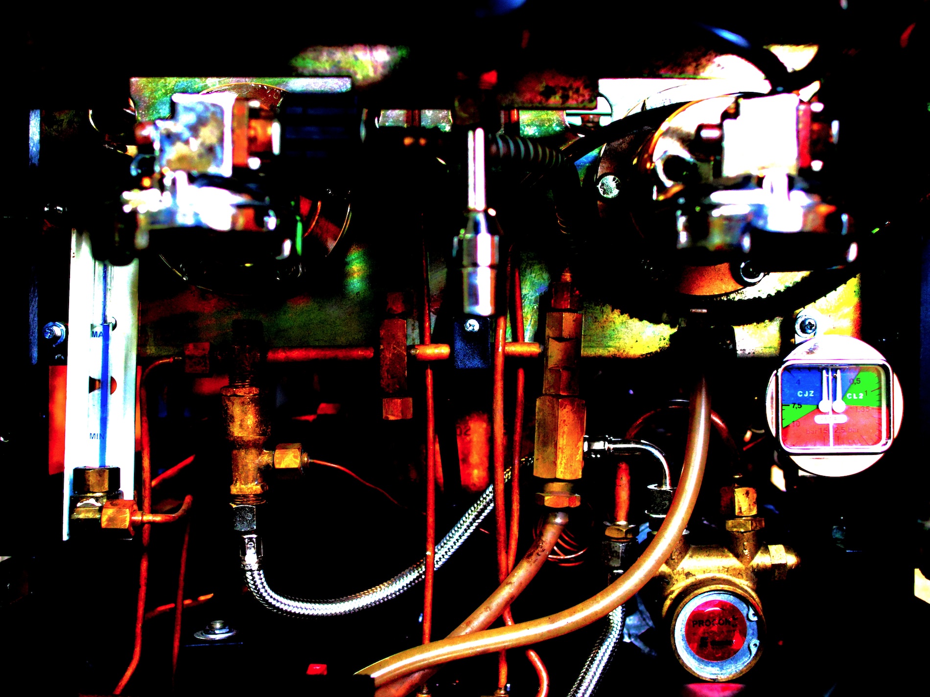 The Intestines of an Espresso Machine