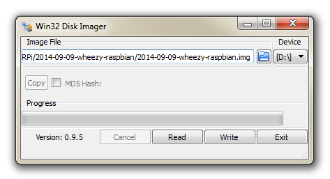 Win32 Disk Imager