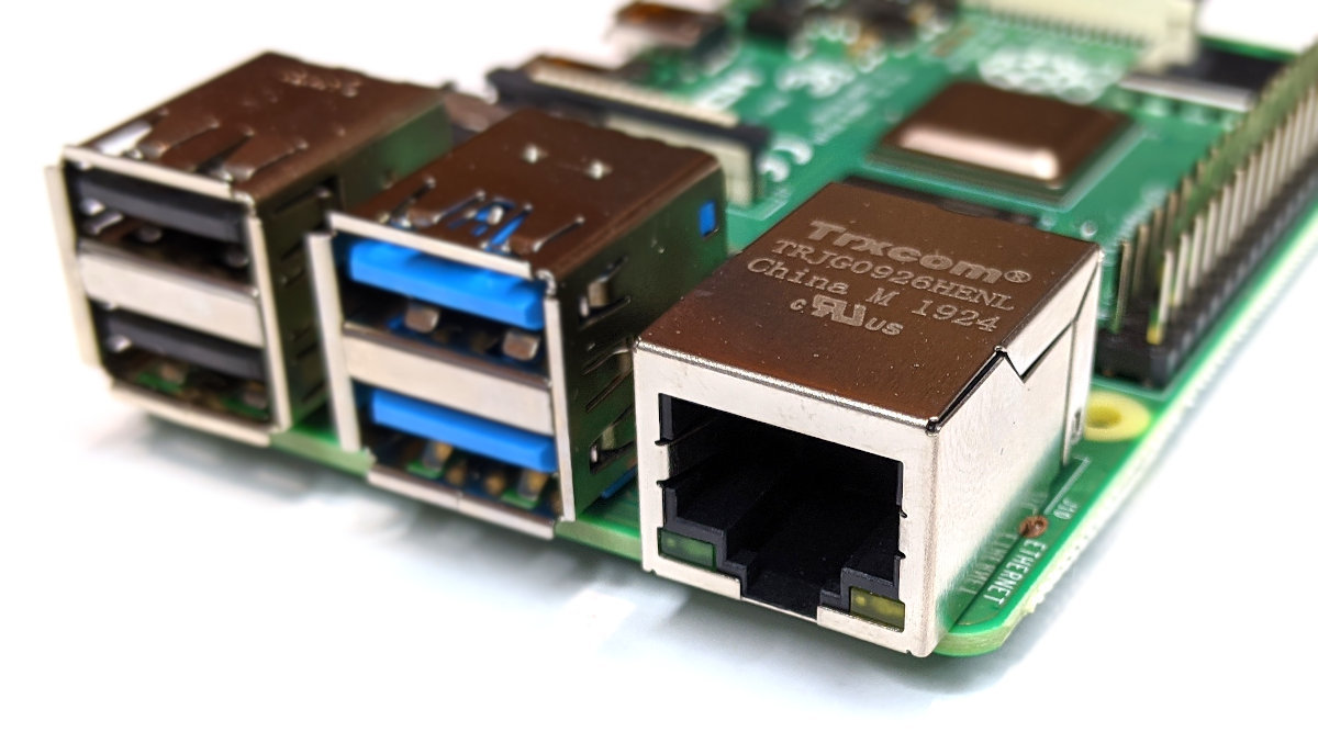 Raspberry Pi B 4 Ethernet Connector