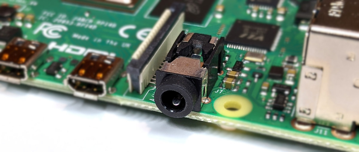 Raspberry Pi B 4 A/V Connector