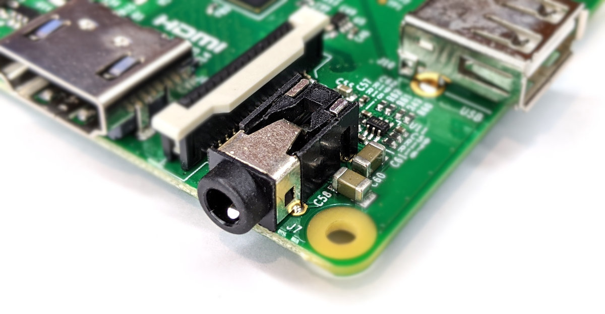 Raspberry Pi A+ A/V Connector