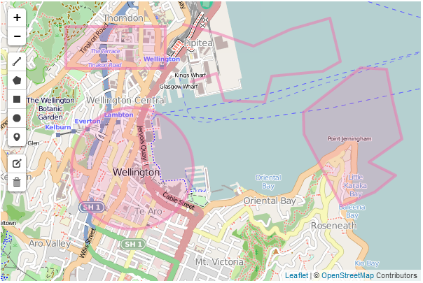 Leaflet.draw map with common colours