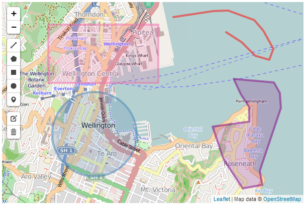 Leaflet.draw map with various colours