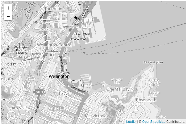 OSM Black and White tile server map