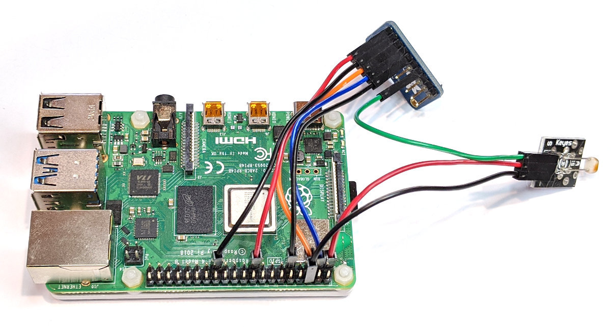 Physical Connection of ADS1015 and LDR Sensor