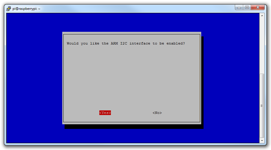 ARM I2C Interface Enabled