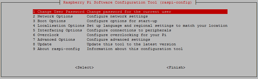 Raspberry Pi Software Configuration Tool