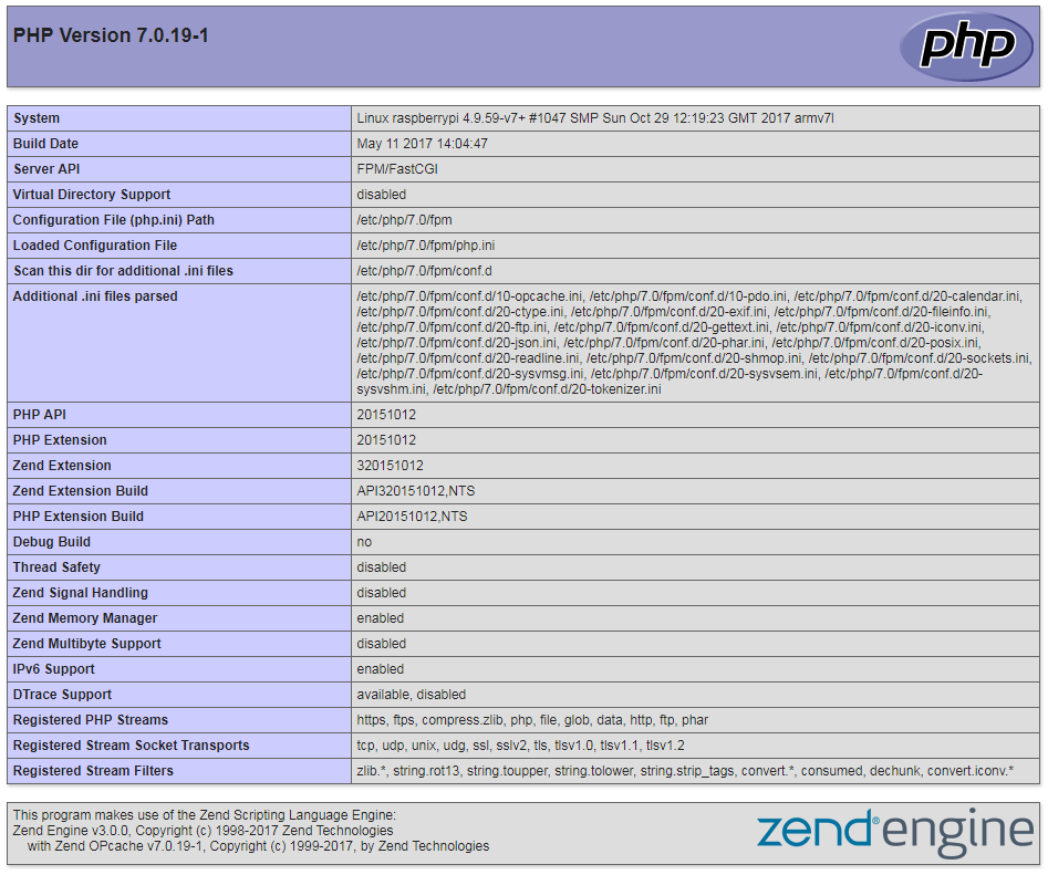 Testing the web server