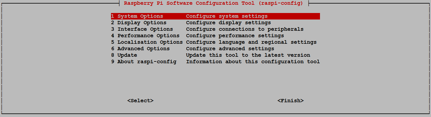 Raspberry Pi Software Configuration Tool