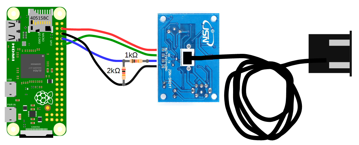 Electronics and Audio modules for JSN-SR04T